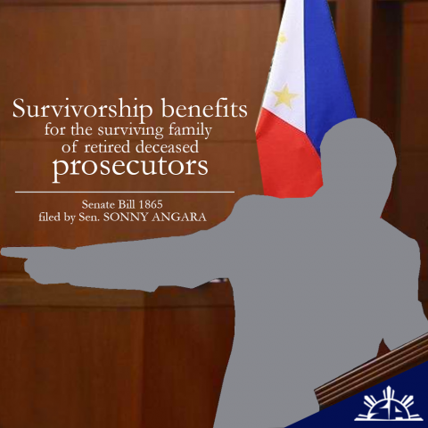 Angara pushes for survivorship benefits for members of the National Prosecution Service