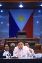 Senator Sonny Angara holds the first hearing on Tatak Pinoy comprehensive review of the country's industrialization and employment generation 