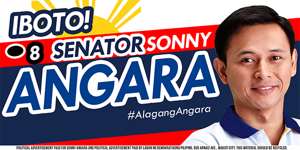 Iboto sticker 8"x4" Senator Sonny Angara