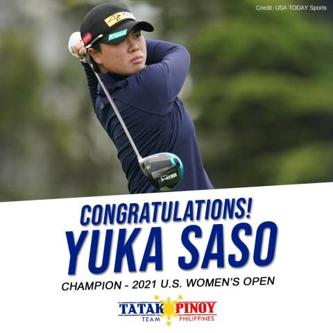 Angara honors U.S. Women’s Open Golf champ Yuka Saso
