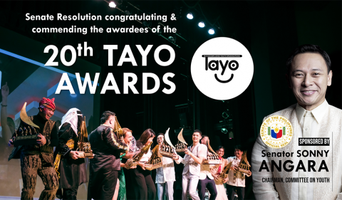 Angara: Senate honors 10 outstanding youth organizations who won the 2022 TAYO Awards