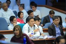 Senator Sonny Angara defending Senate Bill 2233 which raises the excise tax on tobacco products