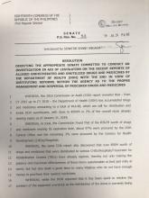 Senator Sonny Angara's resolution to investigate DOH's overstocking of medicines