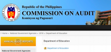 COA Report on the DepEd