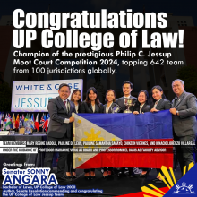 Senate to Commend the UP College of Law for Winning the Prestigious Jessup Moot Court Competition